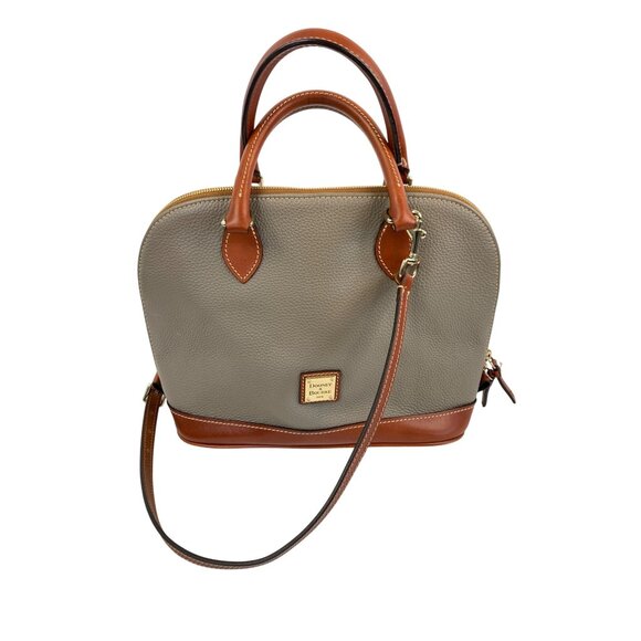 Dooney & Bourke Handbags - Dooney & Bourke Pebbled Leather Satchel Shoulder Strap Large